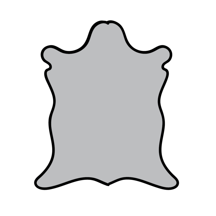 Bovine Stenciled Hair-On Ser Poa Reverso