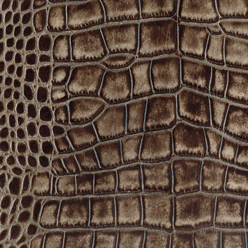 Bovine Embossed Tuscany Croc Ivory & Chocolate