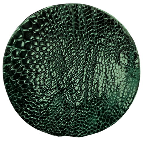 Ostrich Leg Leather Cyprus Green