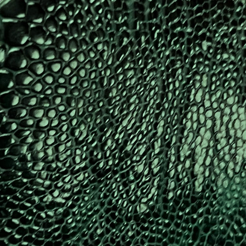 Ostrich Leg Leather Cyprus Green