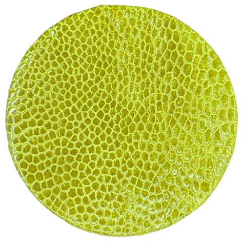 Ostrich Leg Leather Chartreuse
