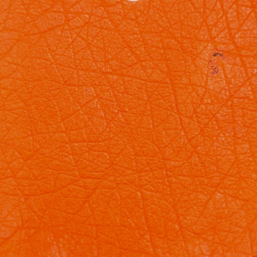 Ostrich Leather Tangerine