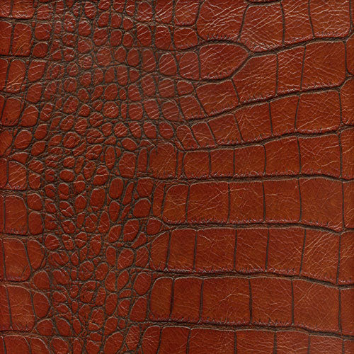 Bovine  Embossed Tuscany Croc Mandarino Lux