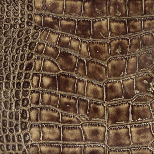 Bovine  Embossed Tuscany Croc Gold Rush