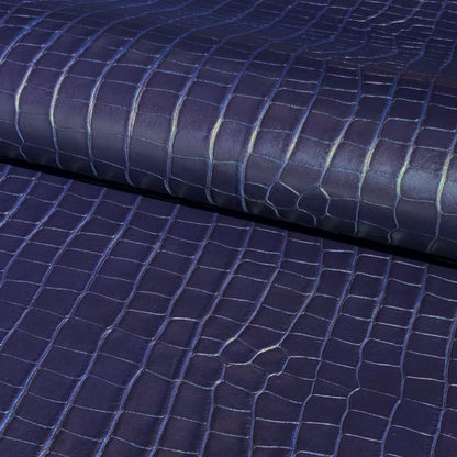 Bovine Leather Embossed Mock Croco 07206