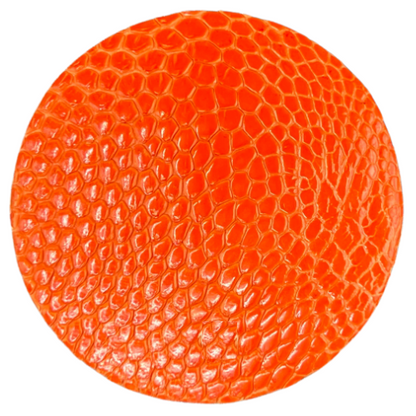 Ostrich Leg Leather Tangerine